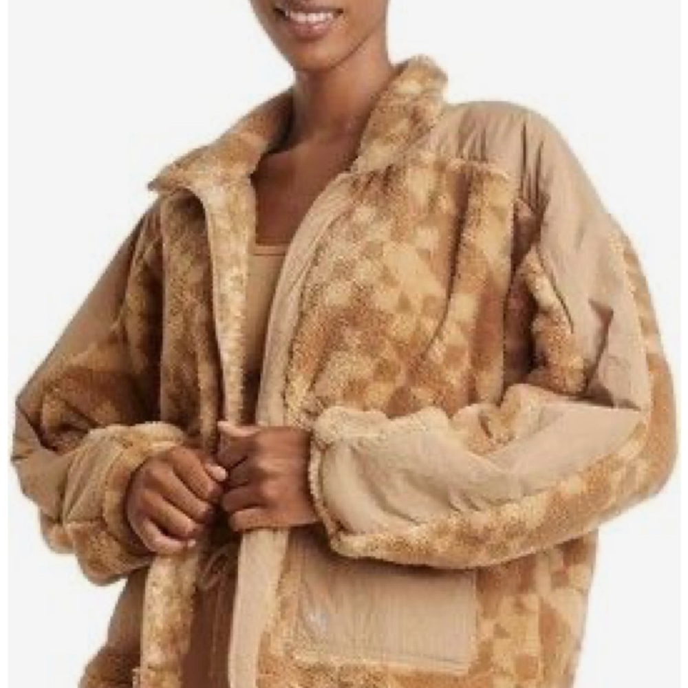 JoyLab Women's Tan Checkered Jacket